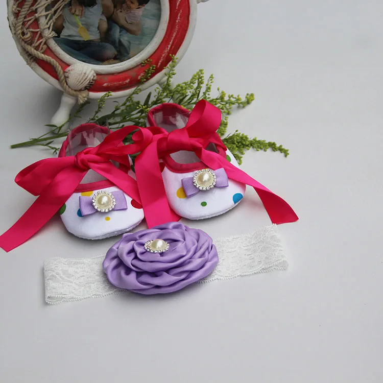 New style,Rhinestone Imperial Crown Newborn Baby Shoes