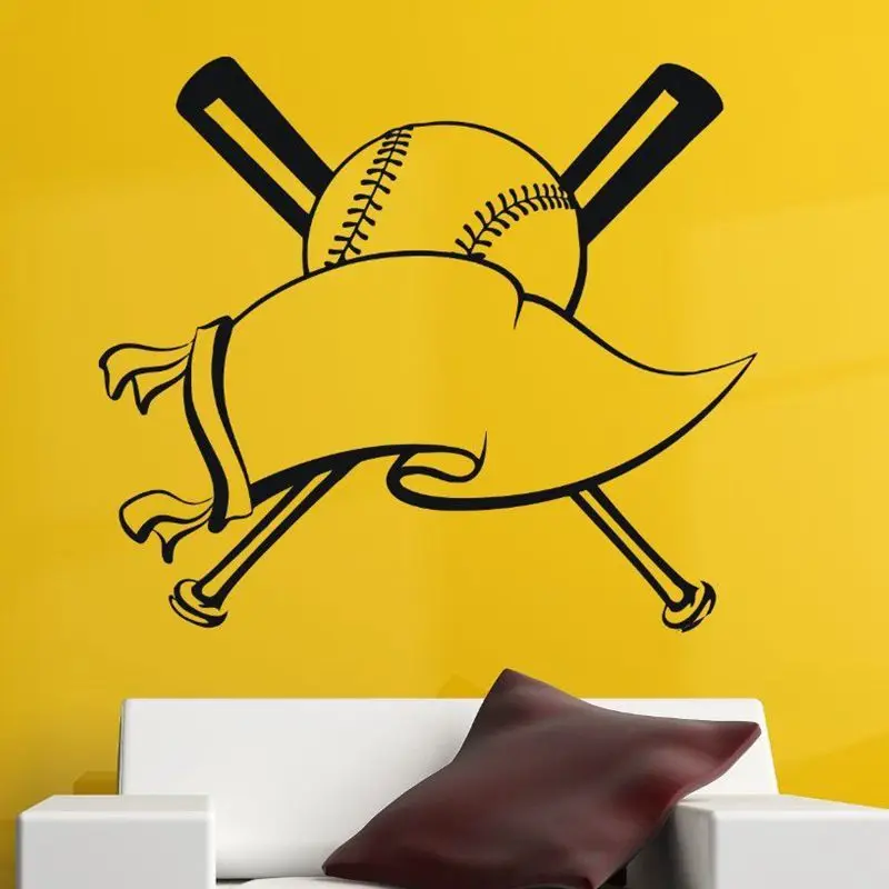 Baseball Car Windows Sticker Name Sports Decal Posters Vinyl Wall