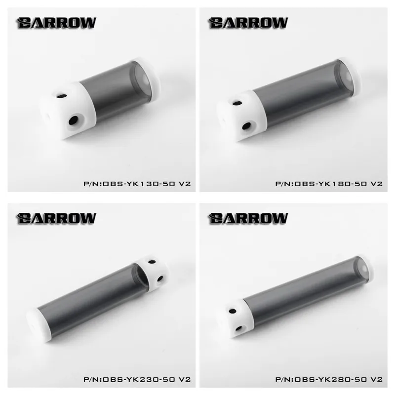 

Barrow Water Cooling Reservoir Water Tank (DIA:50MM, TL:130/180/230/280MM) OBS-YK-50 V2