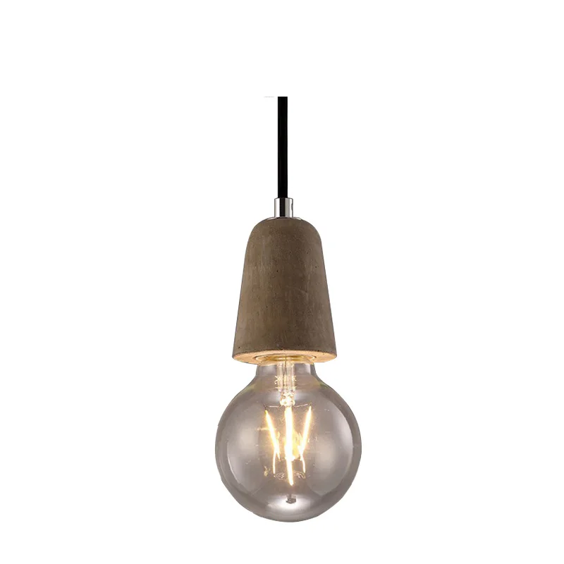 post modern hanging cement pendant lamp contemporary concret pendant lights lighting fixture novelty lamp holder socket (5)