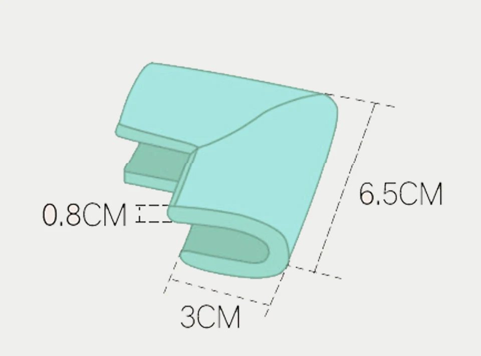 10 шт./лот U Форма Стекло накладка на углы необходимую защиту для детей толстые дизайн углы Детские безопасный уголок для ребенка щитки