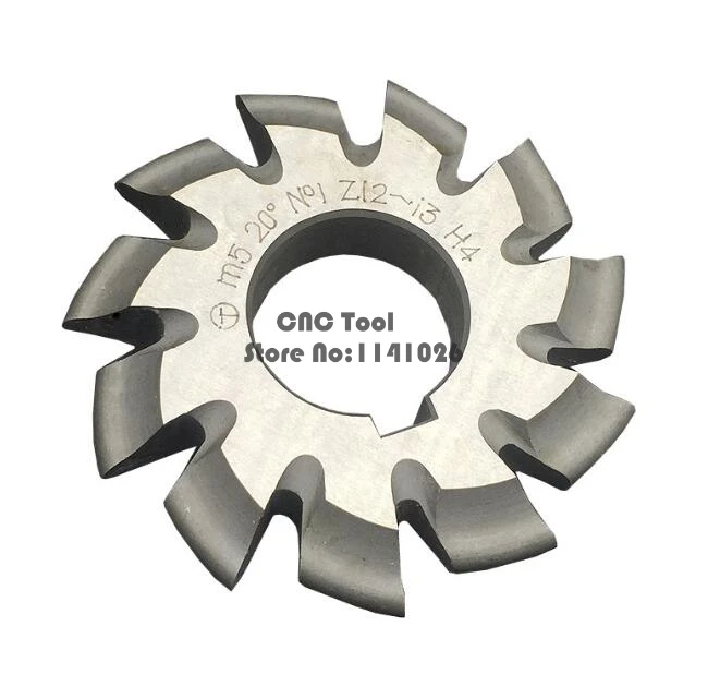 8PCS M0.4/M0.5/M0.6/M0.7/M0.8/M1/M1.25/M1.5/M2/M3/M4 Modulus PA20 degrees NO.1-NO.8 HSS Gear Milling cutter Gear cutting tools