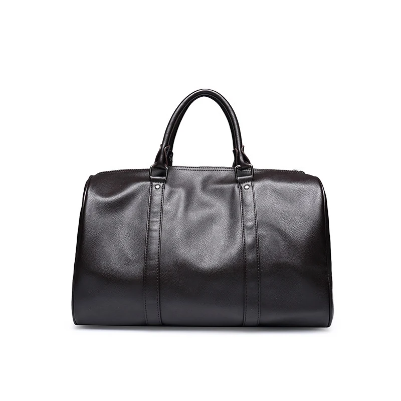 

2019 New Men Travel Bag Pu High Quality Fashion Shoulder Bag Fitness Handbag Large Capacity Official Business Travel Duffel Bag