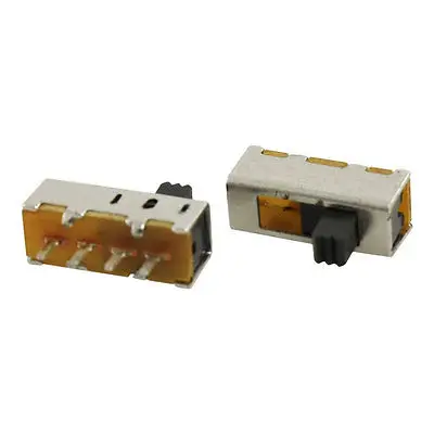 100 шт. x PCB 4 Pin ВКЛ./ВКЛ./ВКЛ. 3 положения SP3T 1P3T мини скользящий переключатель 0.5A 50V DC