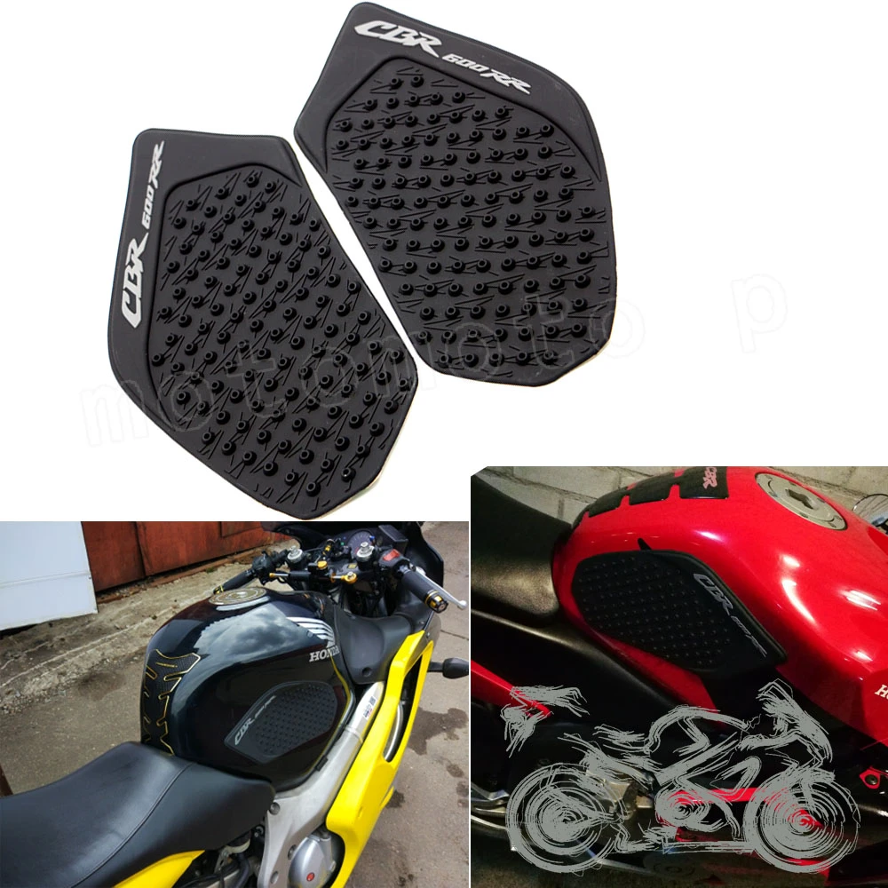 For Honda CBR600RR Tank Traction Side Pad Gas Knee Protector Sticker Keychain