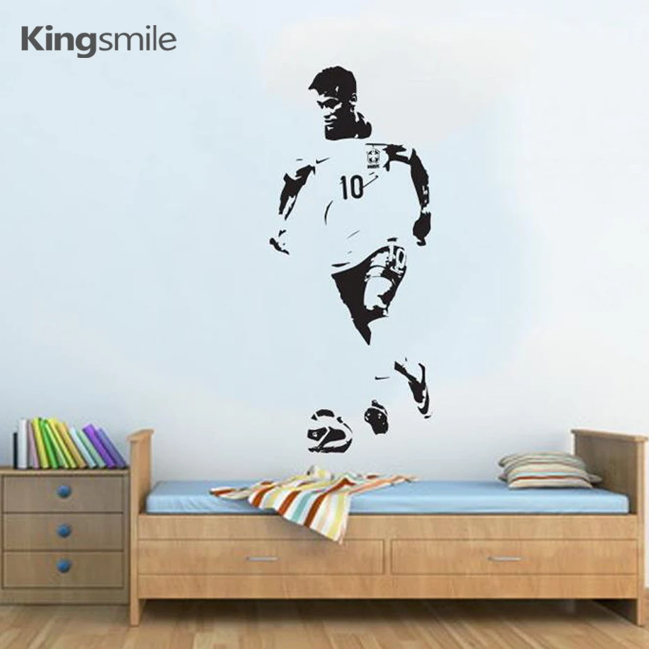 Neymar Football Soccer Star Poster Vinyl Wall Stickers Art Decals Gift Removable Wall Sticker Kids Bedroom Decoration Home Decor