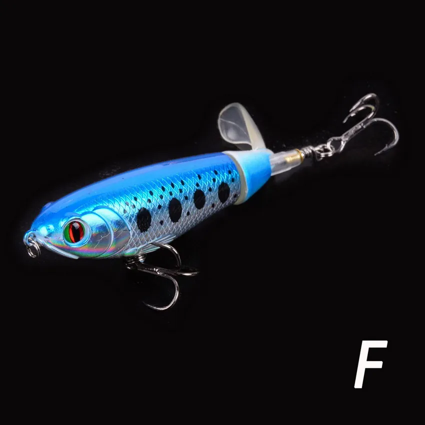 1 шт. Whopper Plopper 105 мм 17,2 г Искусственная верхняя водная рыболовная приманка вращающийся хвост воблеры профессиональные Поппер рыболовные снасти - Цвет: F