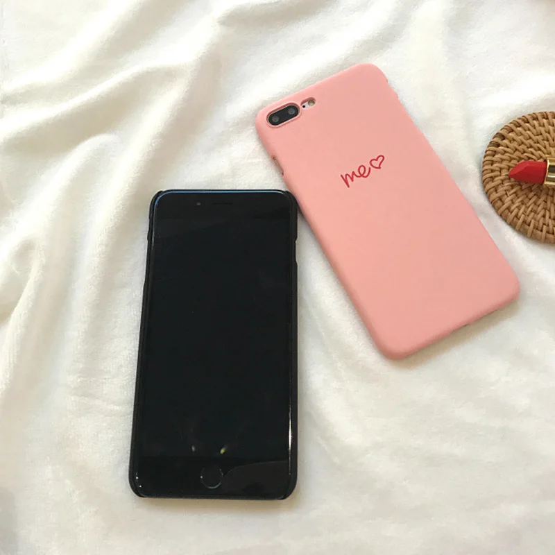 Тонкий матовый грязеотталкивающий мобильный телефон чехол для пар iPhone 6/6S 6/6Splus 7/8