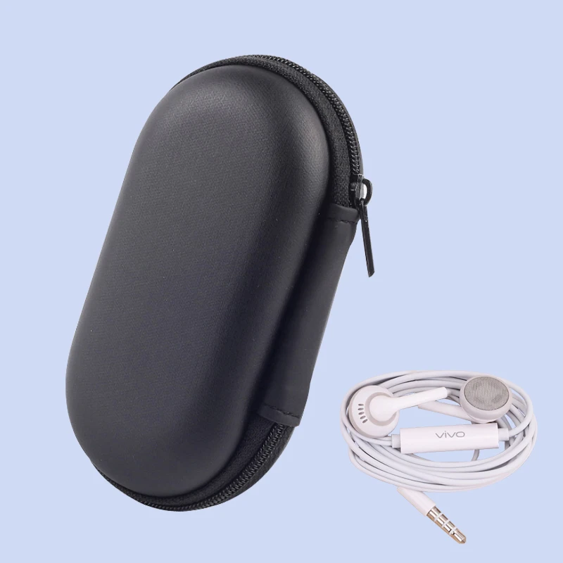 Elliptical EVA Case Cellphone Headset Earphone Cable Coins Storage Box Bag Pouch