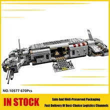 Bela novo 10577 670 pçs star plan resistência tropa transportador blocos de construção tijolos educação brinquedos para crianças compatível toysing