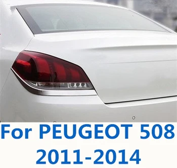 

Accessories Car Rear Fog Lights Covers Decoration Lamp Frame Trim Rear brake light frame exterior trim For PEUGEOT 508 2011-2014
