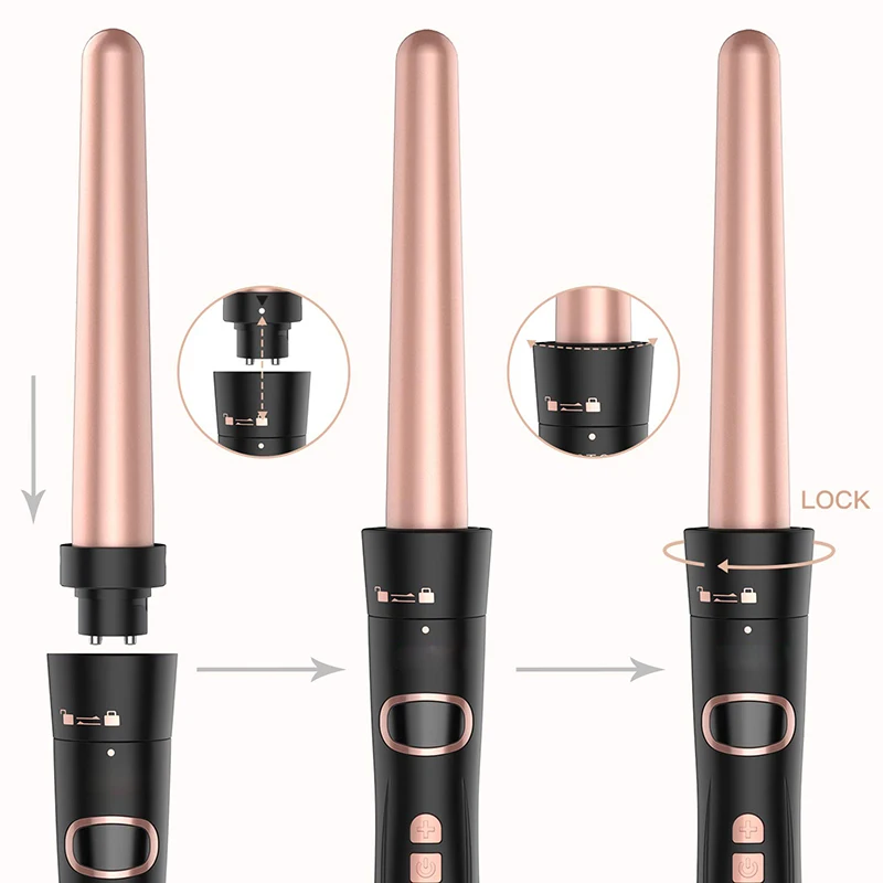 Ferro de Ondulação Conjunto para Salão Ferramentas da Onda do Cabelo Cerâmica Modelador Cabelo Varinha Curling Ferro Multi Estilor Iron Wand Beleza Uso Doméstico 7 Cheap Curling Irons