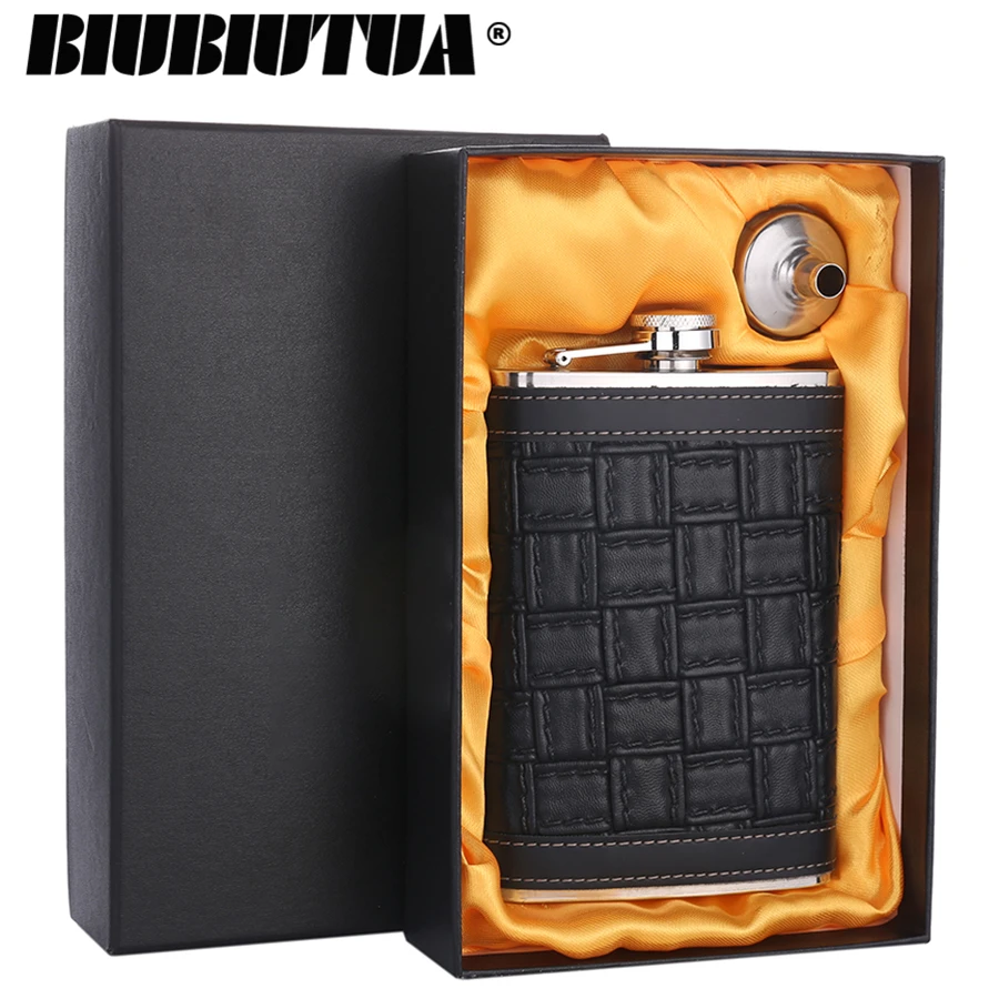 

BIUBIUTUA 9oz Portable Pocket Hip Flask Playing Cards Design Outdoor Travel Stainless Steel Flask Whiskey Drink Alcohol Flasks