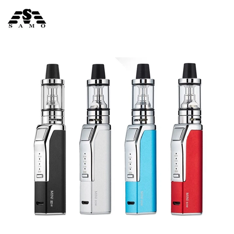 

New L6 mini 80w electronic cigarette box mod kit for liquid 1100mah e-cigarettes vaporizer 2.0ml vape pen vaper vapor hookah