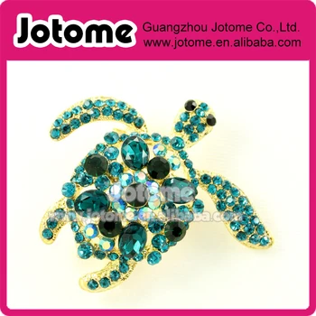

rystal Teal Green Turtle Broach, Turtles Brooches ,Green Jewelry