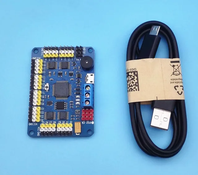 1piece 32 Channel Robot Servo Control Board & Robot PS2 Controller & Receiver Handle For Robot DIY Platform