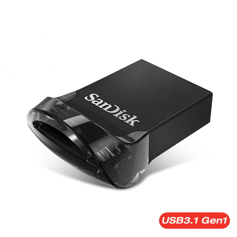 SanDisk Ультра Fit CZ430 USB флэш-накопитель 16 ГБ 32 ГБ 64 Гб мини-накопитель 3,1 скорость чтения до 130 Мб/с* USB 3,0 128 ГБ флешка