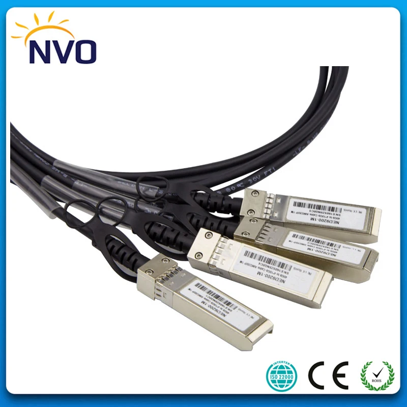 

Free Shipping 40G QSFP-4SFP+ 28AWG 5M Passive Copper Direct Attach Cable,QSFP to 4SFP+ DAC Copper Twinax Direct Attach Cable