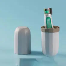 Portable Washing Cup Travel Goods Household Washing Cup with Toothbrush Set Outdoor Business Receiving Box with Toothbrush Payme
