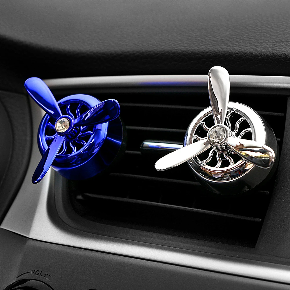 Car Ornament ABS Air Force 3 Propeller Aroma Perfume Diffuser Automobiles Decoration Vents Outlet Fragrance Clip Air Freshener