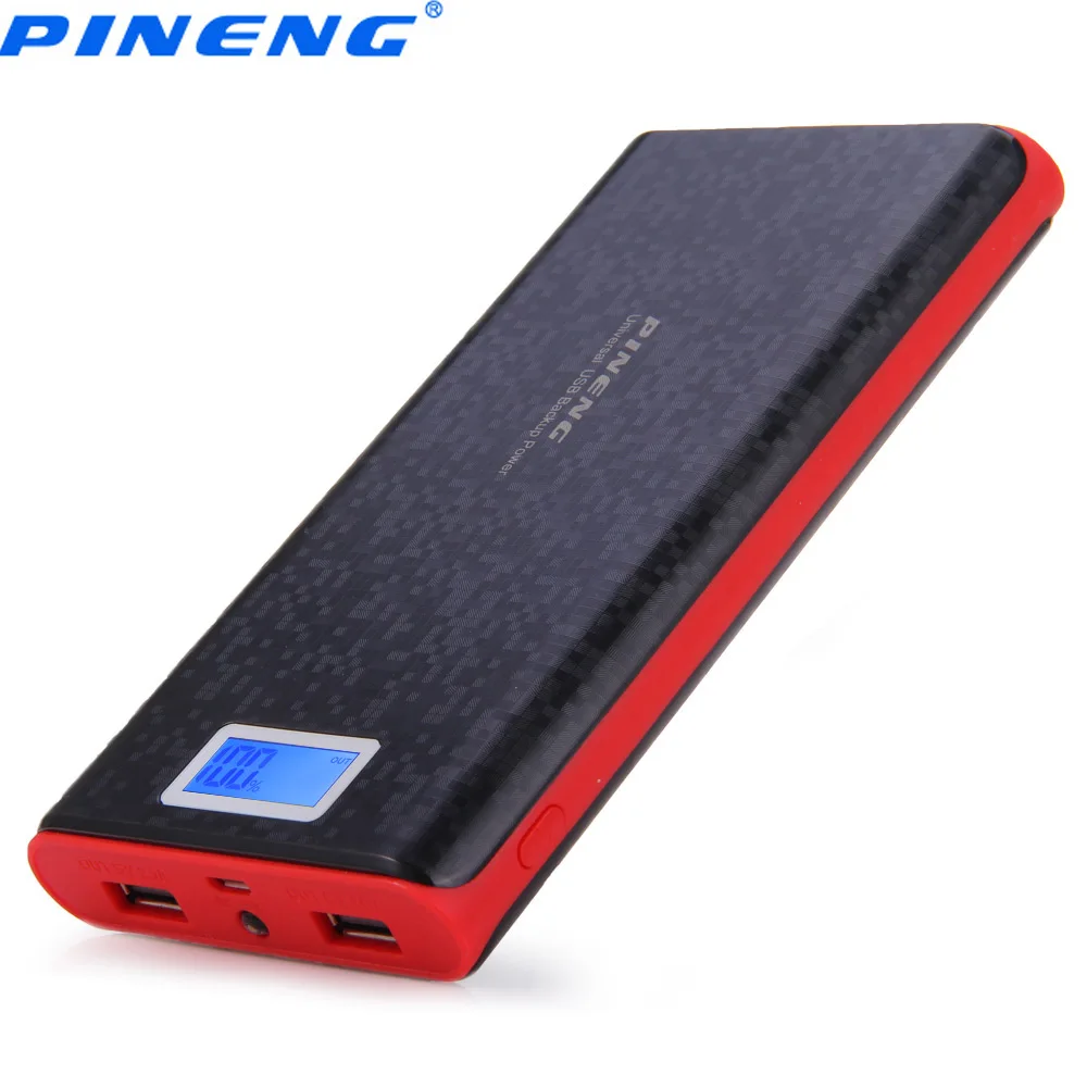 imágenes para PN-920 Original PINENG 20000 mAh Banco de la Energía Dual USB de Carga Del Cargador de Batería Externa con Linterna LCD para el Teléfono Móvil imágenes para PN-920 Original PINENG 20000 mAh Banco de la Energía Dual USB de Carga Del Cargador de Batería Externa con Linterna LCD para el Teléfono Móvil