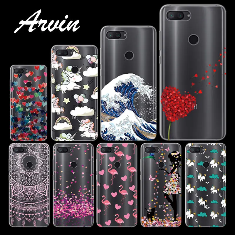 Arvin TPU Fundas для Xiaomi Mi8 lite прозрачный силиконовый чехол 5X Mi 8 A2 Lite окрашенный Redmi 4X 6A Note5