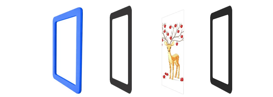 930 Magnetic Picture Frames Fridge Magnet Photo Frame Colorful Photo frames for Photos Home Room Wall Decor with EVA Surface_10