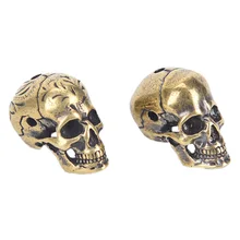 Латунь череп нож бусины Парашютная Веревка из бисера на открытом воздухе Винтаж бусины-черепа