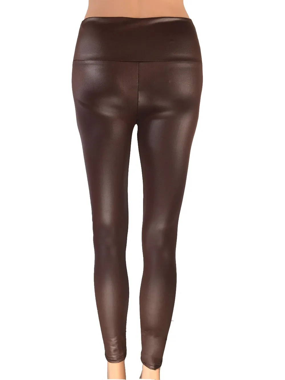 Женские зимние леггинсы из искусственной кожи с высокой талией|faux leather leggings