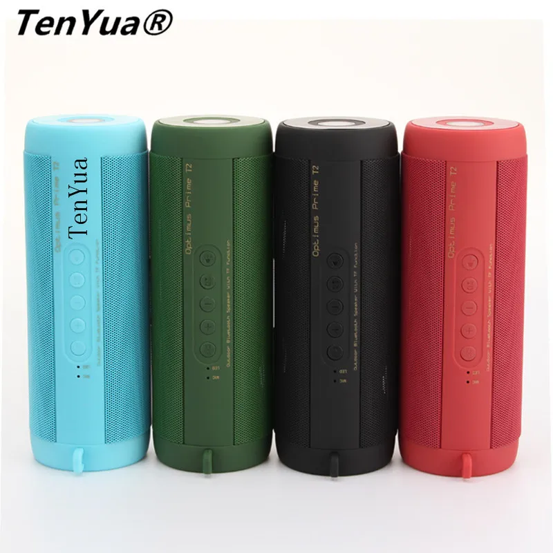 TenYua T2 Outdoor Waterproof Super Bass Bluetooth Speaker Mini Portable
