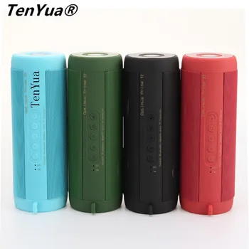 

TenYua T2 Outdoor Waterproof Super Bass Bluetooth Speaker Mini Portable Wireless Column Loudspeakers Amplifier Stereo Speakers