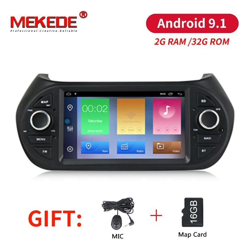 

MEKEDE Car Multimedia Player 2+32G Android 9.1 car DVD GPS For FIAT/Fiorino/Qubo/Citroen/Nemo/Peugeot/Bipper audio Radio 4 Core