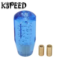 100mm Cristal Estilo Bolha Universal Carro Manual Da Shift de Engrenagem Shifter Alavanca de Câmbio Com LED Colorido Acessórios Do Carro Tampa