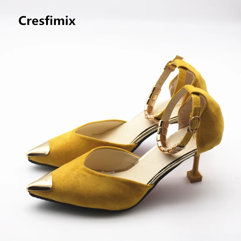 Cresfimix femmes hauts talons/женские модные и пикантные свадебные туфли лодочки на высоком