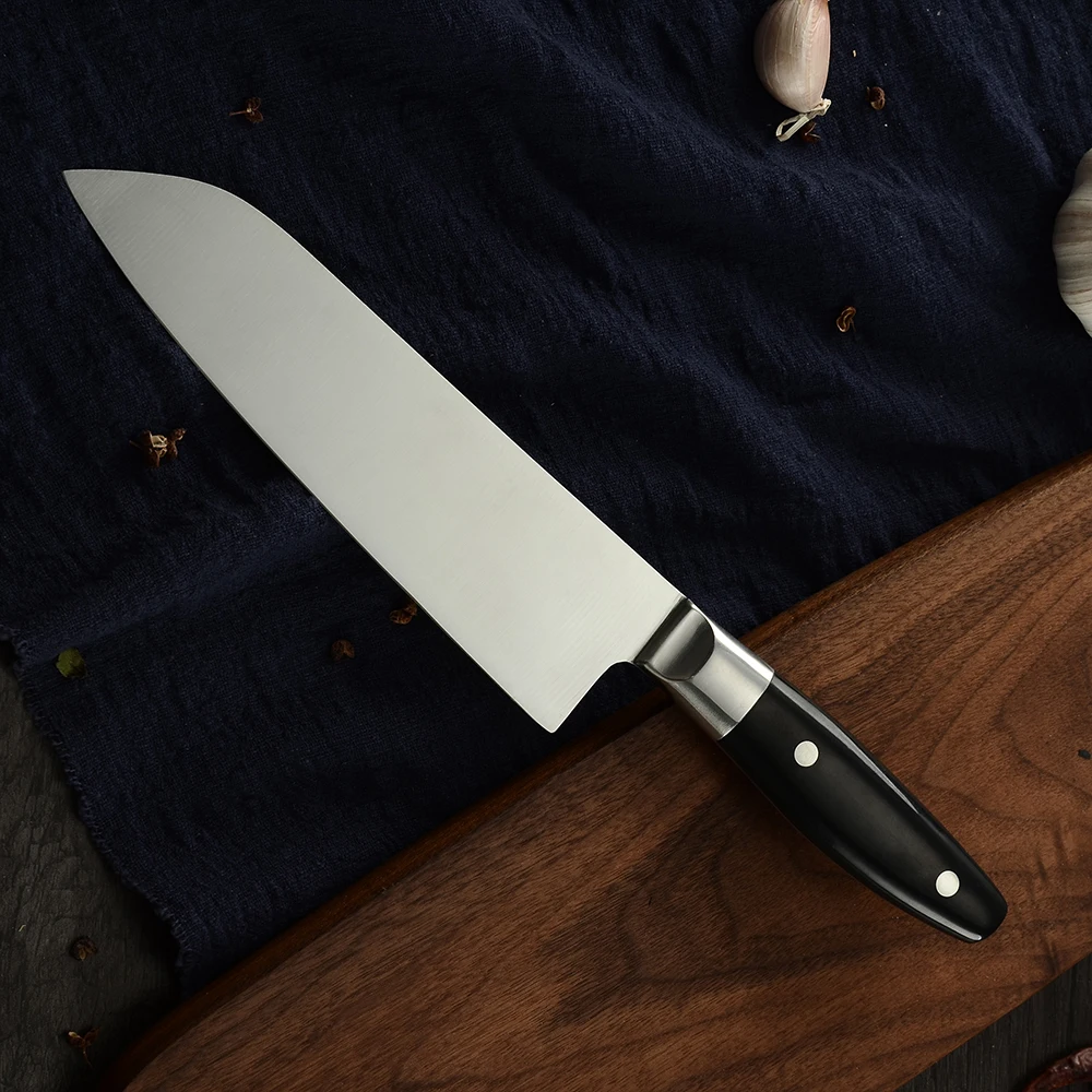

DAMASK 6.5 Inch Santoku Kitchen Knife Japanese 3Cr13 Stainless Steel Chef Knives Cleaver Sausage Vegetable Cutter Knife Tool