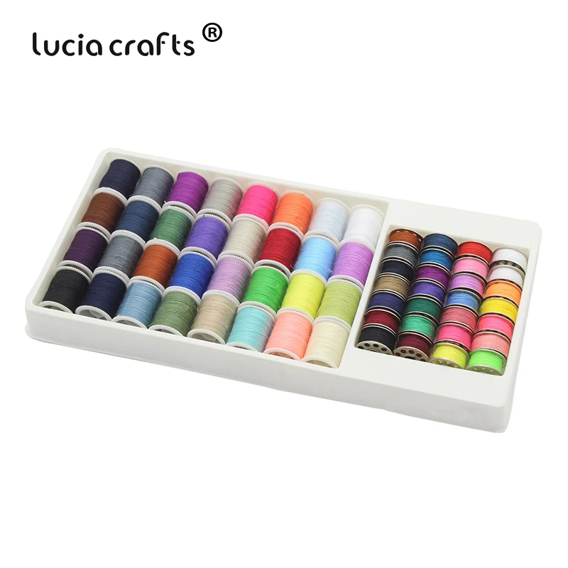 

Lucia crafts 1 Box Machine Embroidery Sewing Threads Hand Sewing Thread Craft Patch Steering-wheel Sewing Accessories W02C1G18