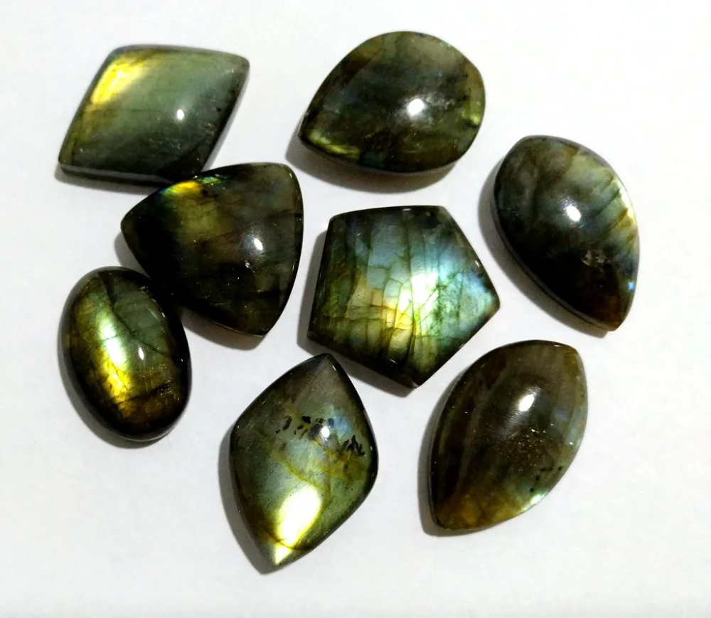 

5pcs/lot mixed shape Strong flash Labradorite Pendant cabochon good quality labradorite gem stone pendant, size 20mm+