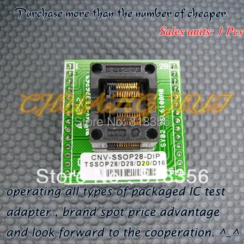

OTS-20-0.65-01 adapter CNV-SSOP20-DIP Programmer adapter TSSOP20 to DIP20 IC Test Socket foot spacing 0.65mm