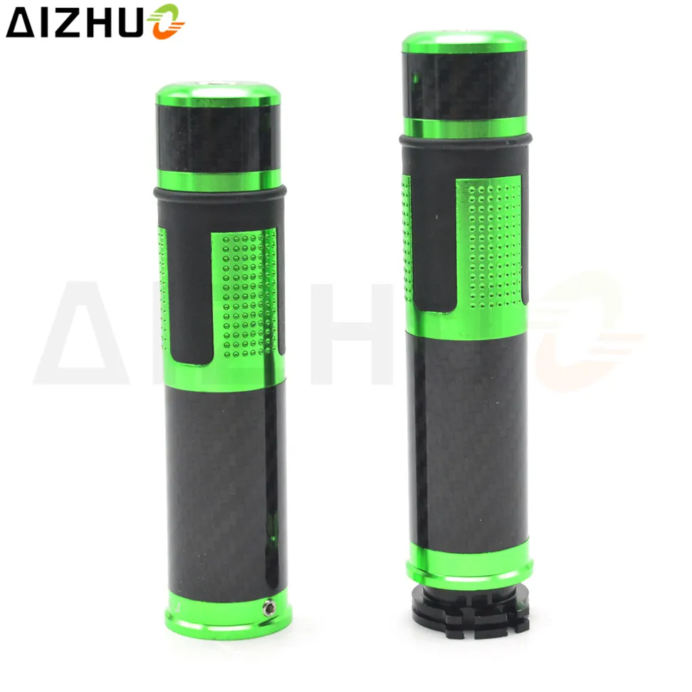 Universal Motorcycle Handle Grip Handle Bar Grips 7/8" 22mm Carbon Fiber For Kawasaki Z300 Z650 Z750 Z800 Z1000SX Ninja 250 300