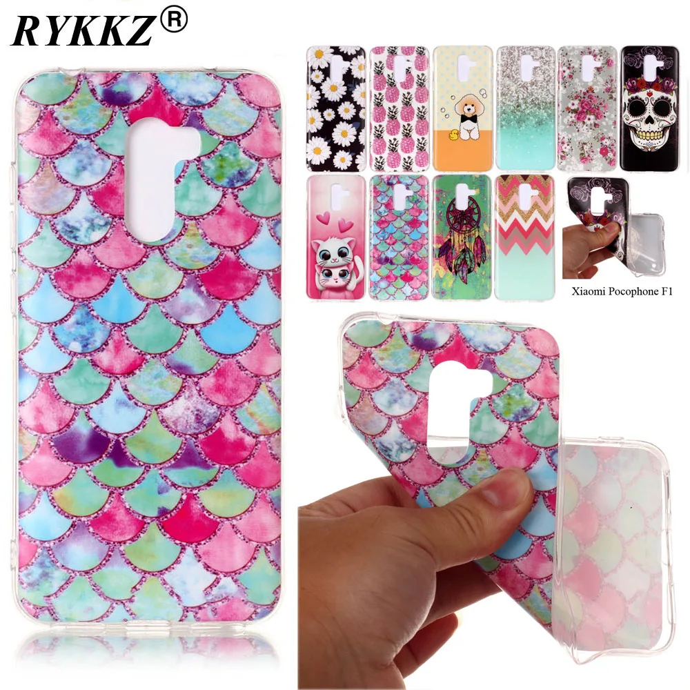 

Matte TPU Phone Case For Xiaomi Pocophone Poco F1 6GB 64GB 128GB Covers For Xiaomi F1 Pocophone F1 8GB 256GB Cases Men's Woman's