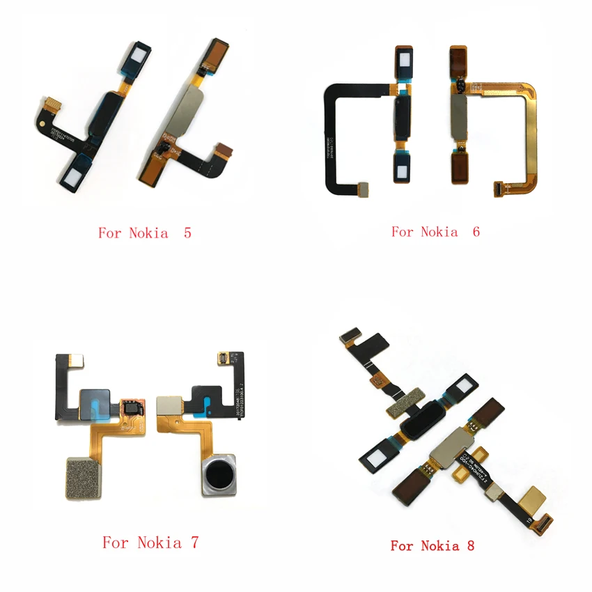 

Tested Fingerprint Sensor Flex Cable For Nokia 5 6 7 8 Home Back Button Key Touch ID Repair Parts