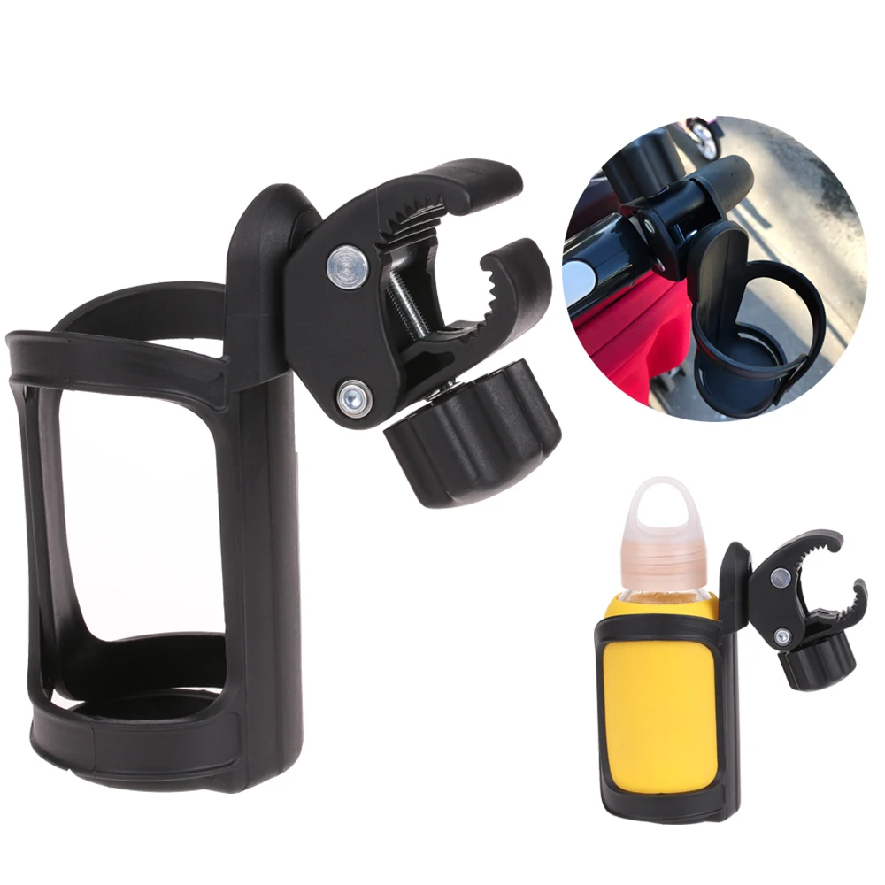 

Baby Stroller Cup Holder Rack Bottle 360 Rotatable Cup Holder for Pram Stroller Carrying Case Milk Cart stroller accessories