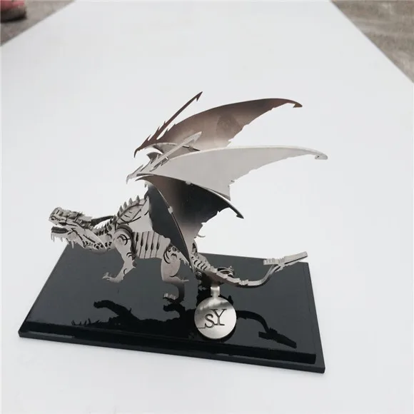 3D пазл из нержавеющей стали с изображением летающего дракона|Пазлы| |