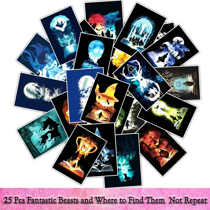 25pcs/lot Waterproof Classic Movie Fantastic Beasts and Where to Find Them The Lord Of The Rings Alice in Wonderland Stickers 25pcs/lot Waterproof Classic Movie Fantastic Beasts and Where to Find Them The Lord Of The Rings Alice in Wonderland Stickers