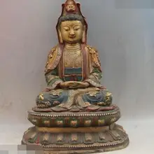 S6183 в народном стиле старый Бронзовый Цвет роспись Восемь бессмертных Бог дизайн Гуаньинь kwan-инь статуя