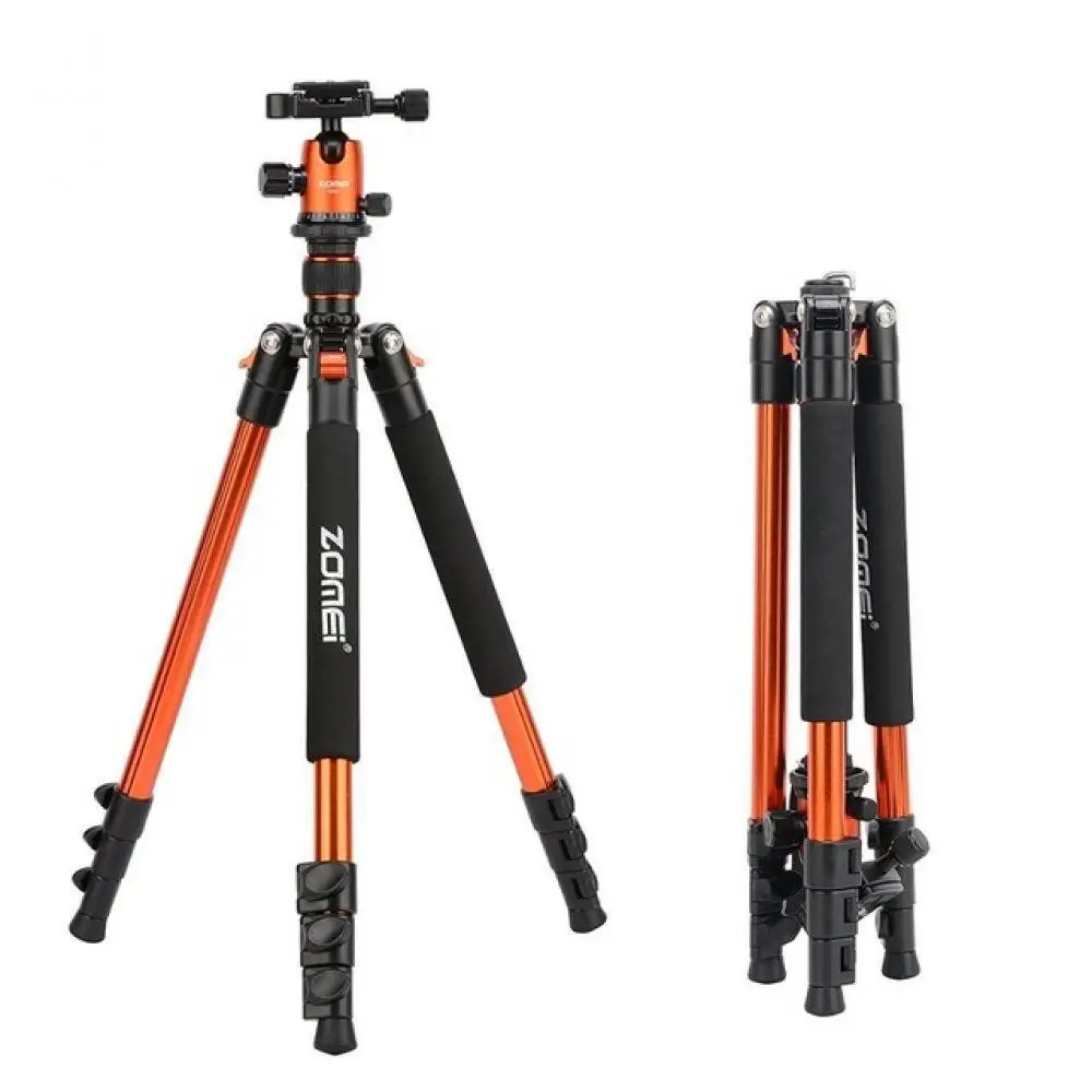 

Zomei Q555 Aluminum Alloy Portable Camera Tripod Laptop 360 Degree Horizontal Rotating Adjustable Foot For DSLR Camera Camcorder