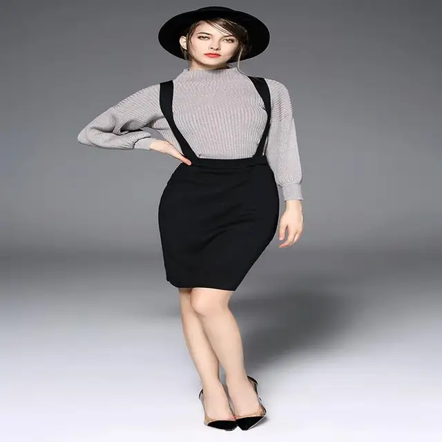 Best Offers Woman Skirt Sweater Suit Autumn Winter Knitted Shirt + Suspender Skirt Set Female Two-Pieces Suit Best Offers Woman Skirt Sweater Suit Autumn Winter Knitted Shirt + Suspender Skirt Set Female Two-Pieces Suit