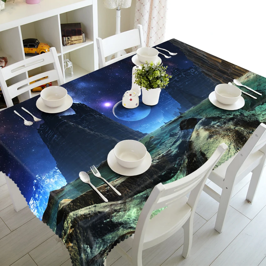 

Clouds over the sea 3d Tablecloth Forest Guardian Unicorn Stereo Tablecloth Tapestry