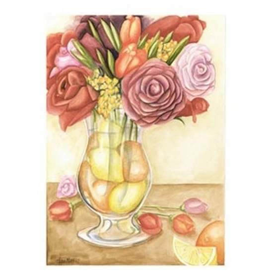 Fresh Fruit & Flowers II (PT) Poster Print by Megan Meagher (9 x 12)