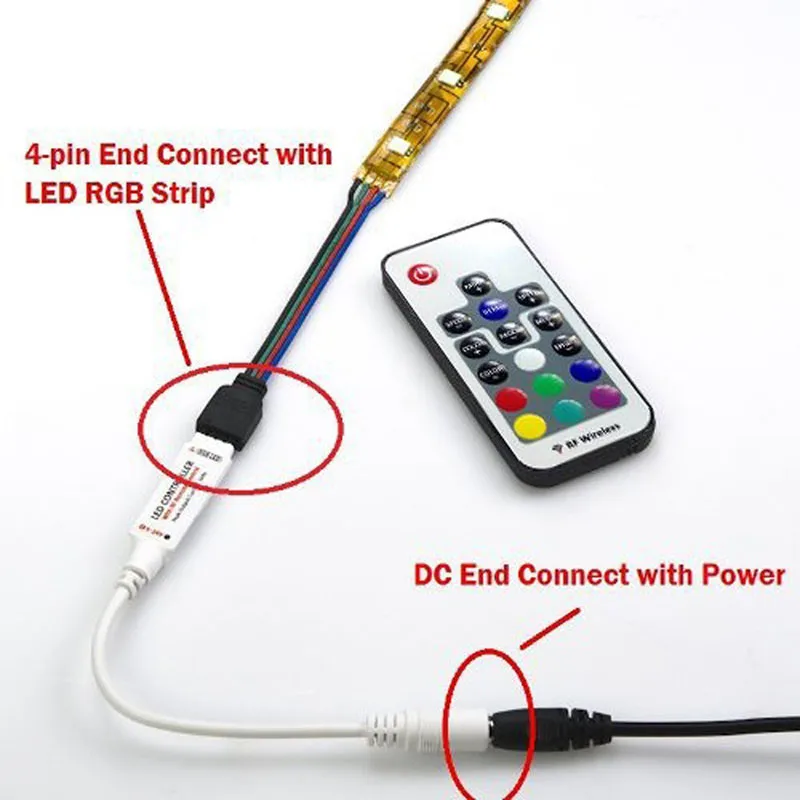 DC-5V-24V-12A-17key-mini-RF-wireless-RGB-LED-strip-remote-4Controller-for-3528-5050
